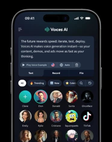 Voices AI Celebrity Voice Changer
